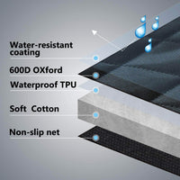 Dog Seat Cover for Back Seat, 100% Waterproof with Mesh Window, Scratch Prevent Anti-Slip Dog Car Hammock, Standard.