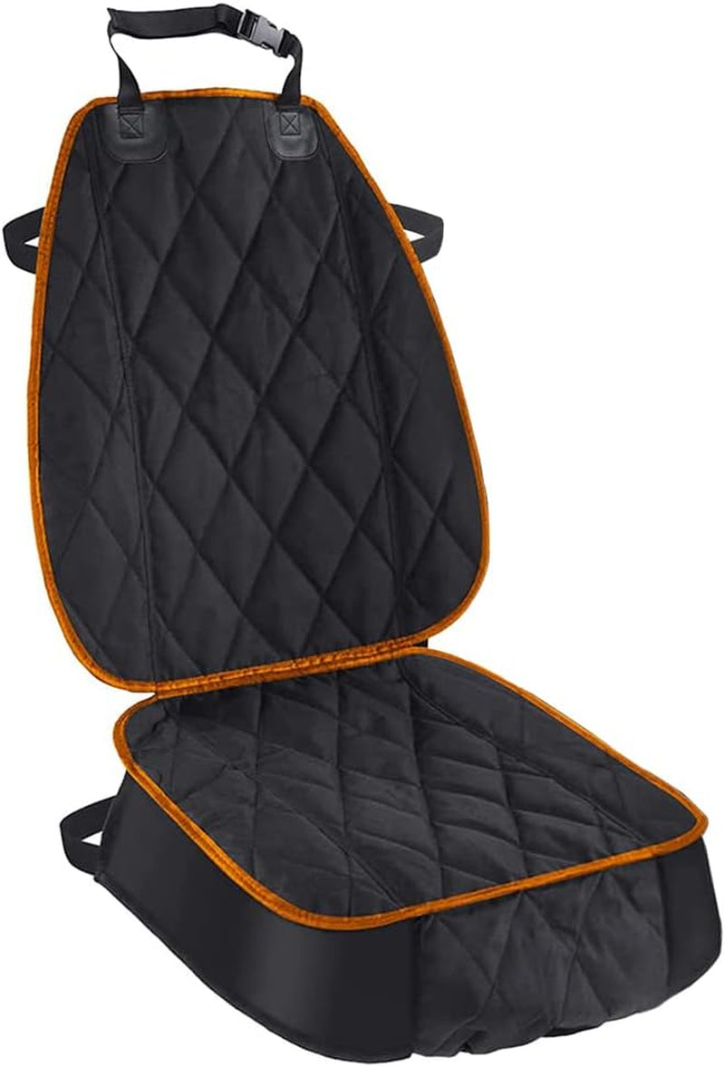 Dog Seat Cover, Waterproof Pet Car Seat Covers, Dogs Front Seat, Nonslip Heavy Duty Durable Scratch-Proof Car Seat Protector with Side Flaps, Fit Most Cars Suvs Trucks, Single.