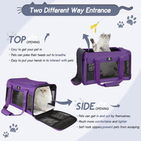 Cat Carrier Pet Carrier Portable Kitten Carrier for Small Medium Cats under 25 Lbs,Cat Carrying Case with Removable Fleece Pad,Airline Approved Soft Sided Pet Travel Carrier.