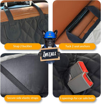 Honest Dog Car Seat Covers, Dog Seat Cover with Side Flap for Cars, Trucks, and Suv'S - Waterproof & Nonslip Pet Seat Cover for Backseat.