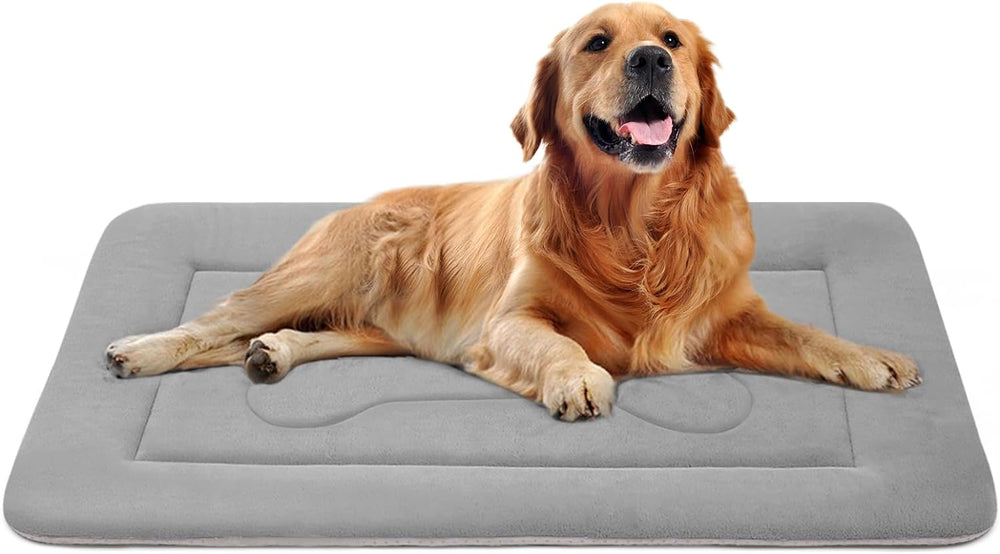 Large Dog Bed Soft Dog Crate Pad Mat 42 in Non-Slip Bottom Washable Dog Sleeping Mattress Pet Beds Cat Beds Kennel Pads.