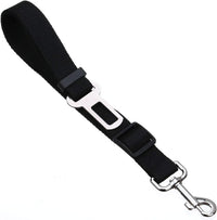 2 Packs Adjustable Length Pet Dog Cat Car Seat Belt Pet Seat Belt Pet Accessories for Dogs Cats and Pets (Black Pink).