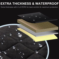 Dog Seat Cover Cars Trucks Suvs, Thick 600D Heavy Duty Pets Car Seat Cover, Waterproof & Wear-Resistant Durable Nonslip Backing & Hammock Convertible, Black, 2 Pack.