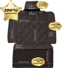 Dog Car Seat Cover, Beige, Polyester, Front Seat, Universal Fit, Water Repellent, Durable, Nonslip, Washable, W/Free Seat Belt & Headrest Cover.