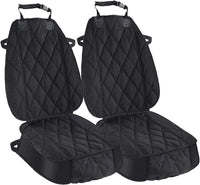 Dog Seat Cover Cars Trucks Suvs, Thick 600D Heavy Duty Pets Car Seat Cover, Waterproof & Wear-Resistant Durable Nonslip Backing & Hammock Convertible, Black, 2 Pack.