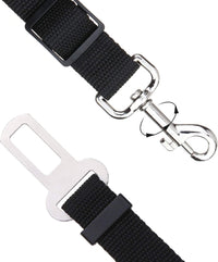 2 Packs Adjustable Length Pet Dog Cat Car Seat Belt Pet Seat Belt Pet Accessories for Dogs Cats and Pets (Black Pink).