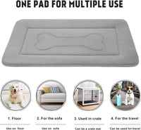 Large Dog Bed Soft Dog Crate Pad Mat 42 in Non-Slip Bottom Washable Dog Sleeping Mattress Pet Beds Cat Beds Kennel Pads.